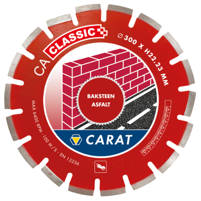 Diamantschijf baksteen / asfalt CA Carat diameter 300mm classic