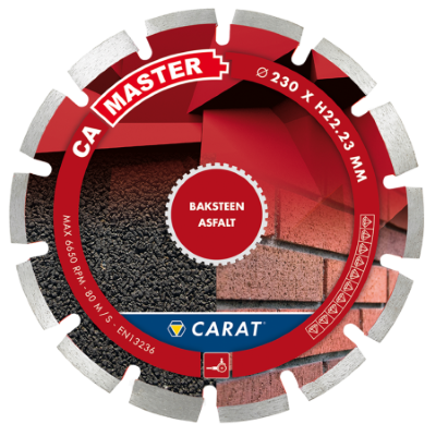 Diamantschijf baksteen / asfalt CA Carat diameter 230mm Master