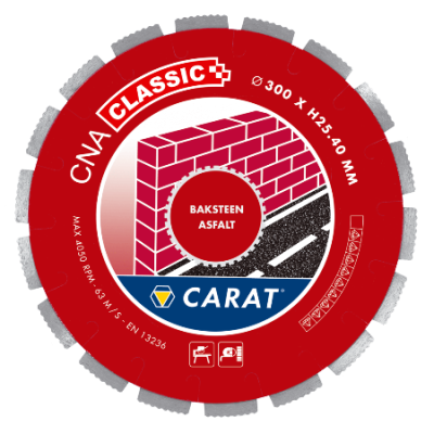 Diamantschijf baksteen asfalt CNA Carat diameter 300mm classic