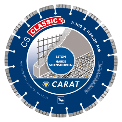 Diamantschijf Beton diameter 300mm CS Classic Carat