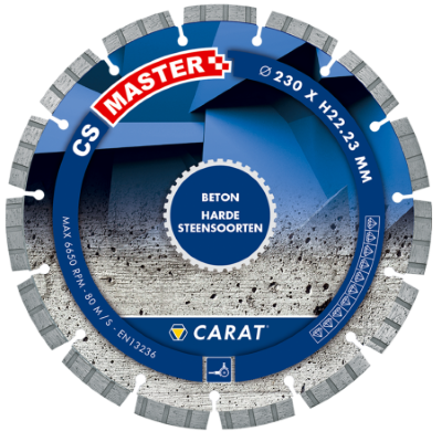 Diamantschijf Beton diameter 180mm CS Master Carat