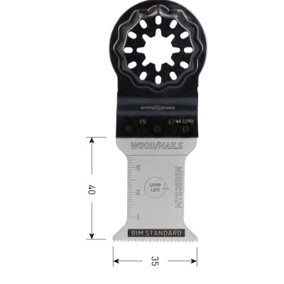 Starlock Multitool bi-metaal invalzaagblad voor hout / metaal 35x40mm 10stuks