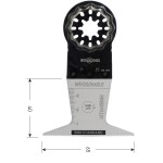 Starlock Multitool bi-metaal invalzaagblad voor hout / metaal 65x40mm 10stuks