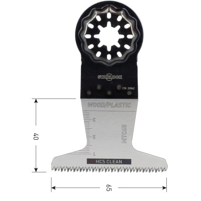 Starlock Multitool Japanse vertanding voor hardhout 65x40mm 10stuks