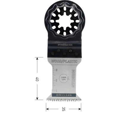 Starlock Multitool bi-metaal Japanse vertanding hardhout 35x40mm 10stuks