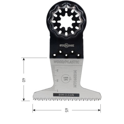 Starlock Multitool bi-metaal Japanse vertanding hardhout 65x40mm 10stuks