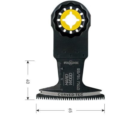 Starlock Multitool invalzaagblad voor Hardhout 65x40mm