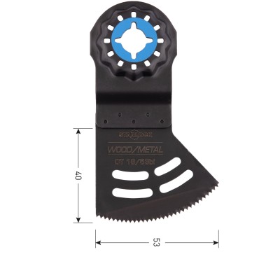 Starlock Bi-metaal invalzaagblad voor Hout en abrasieve materialen