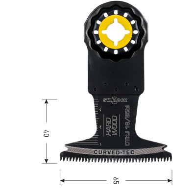 Starlock Bi-metaal invalzaagblad voor Hardhout 65x40mm