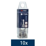 Schroefbit Torx 10 Torsion Lengte 25mm 10 stuks