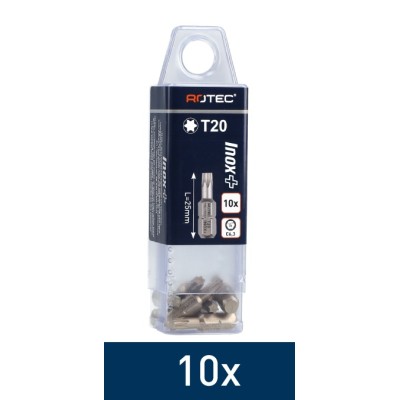 Schroefbit Torx 20 Inox 10 stuks